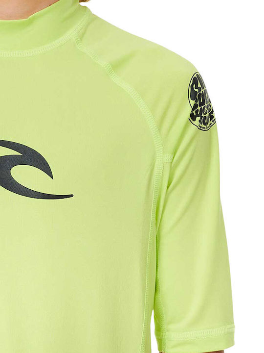 Rip Curl Kids Swimwear Rashguard Lime