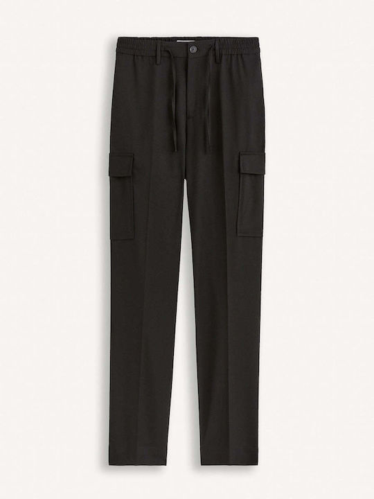 Celio Men's Trousers Cargo Black