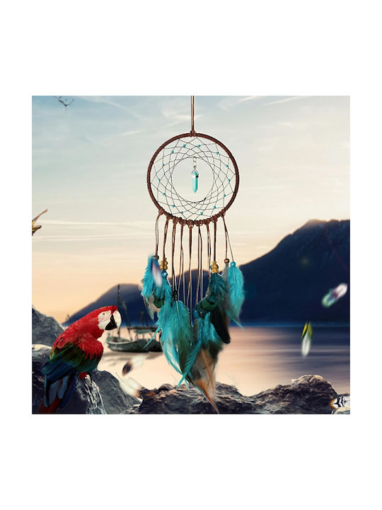 Decorațiune Pentru Perete Dreamcatcher Lucrată Manual Din Metal 13x45cm