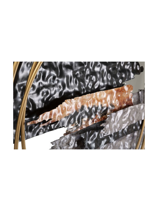 Mauro F Wall Decor Black Made of Metal 144.8x8.3x64.1cm