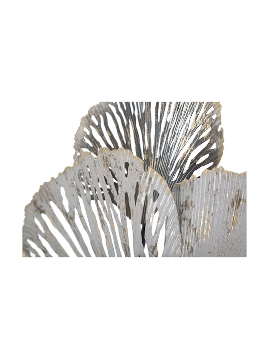 Mauro F Wall Decor Grey Made of Metallic 97.8x7x59cm