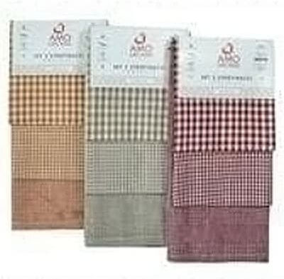 Amo La Casa Tea Towel from 100% Cotton in Gray Color 3pcs Amo La Casa Tea Towel from 100% Cotton in Gray Color 3pcs