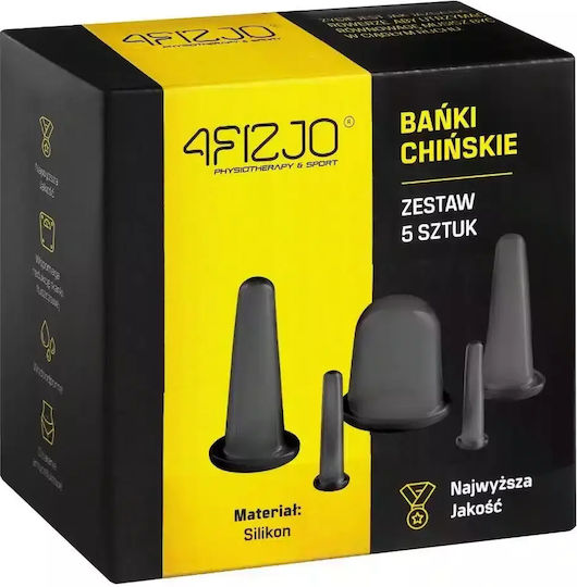 4FIZJO Βεντούζες Σιλικόνης κατά της Κυτταρίτιδας και των Ρυτίδων 5τμχ