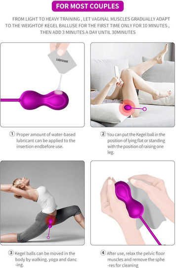 Set Of Geisha Balls For Exercising Kegel Muscles 3pcs