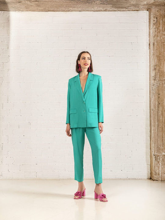 Moutaki Blazer pentru femei Sacou Emerald