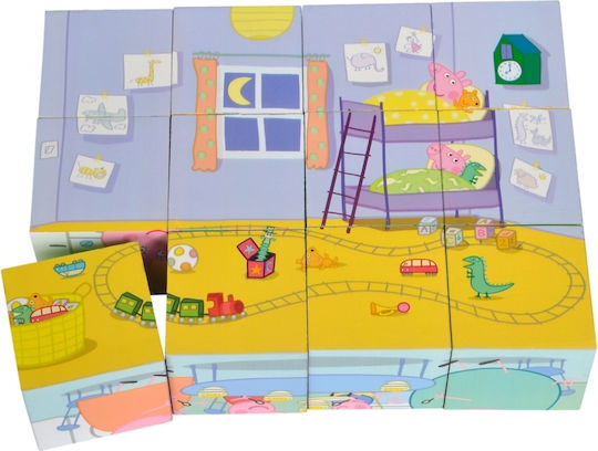 Simba Puzzle Κύβων Peppa Το Γουρουνάκι