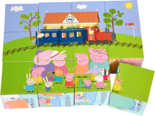 Simba Puzzle Κύβων Peppa Το Γουρουνάκι