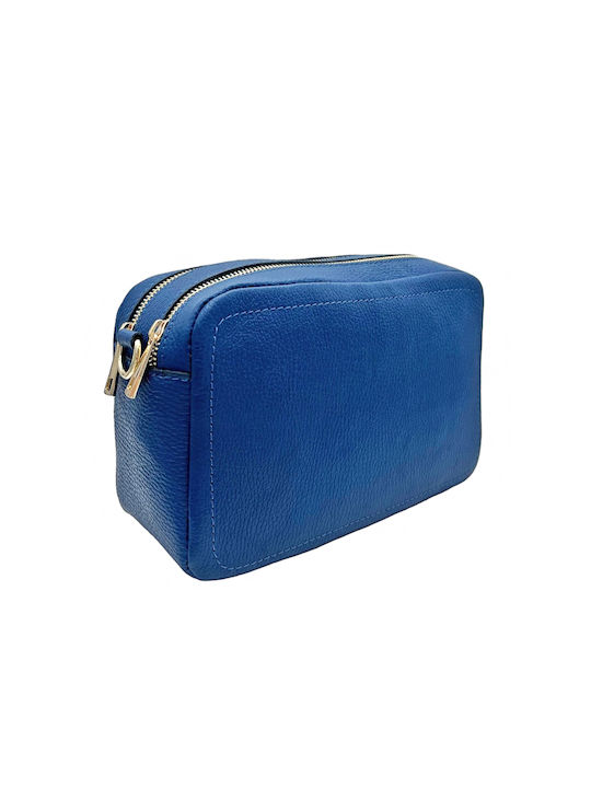 Savil Leder Damen Tasche Schulter Blau