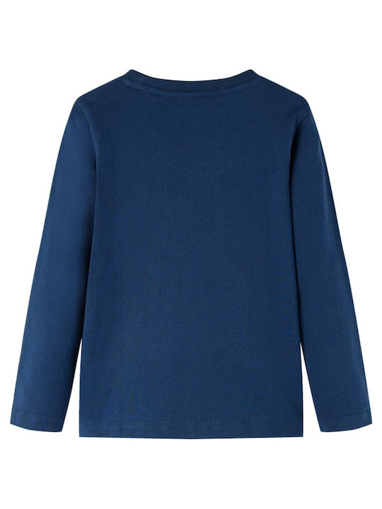 vidaXL Kids Blouse Long Sleeve navy blue