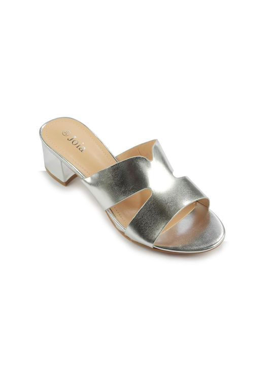 Fshoes Synthetic Leather Women's Sandals Silver