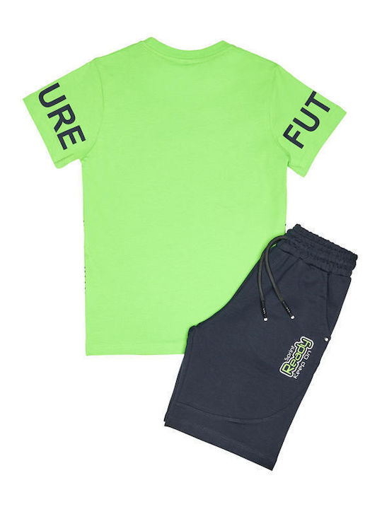 Sprint Kids Set with Shorts Summer 2pcs Green