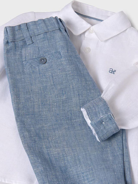 Kids' Set with Pants Summer 2pcs White-Blue