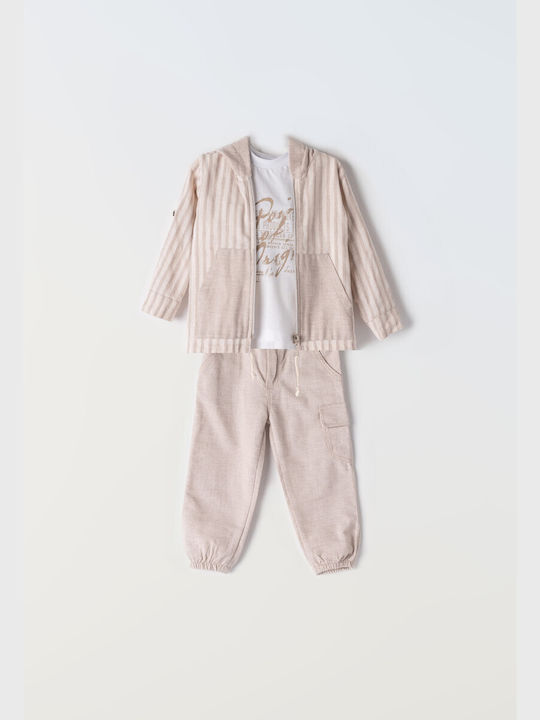 Hashtag Kids Set with Pants Summer 3pcs ecru