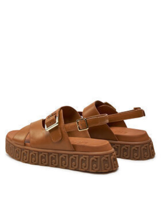 Liu Jo Sandal 01 Women's Flat Sandals in Brown Color