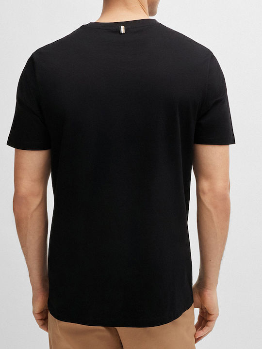 Hugo Boss T-shirt Bărbătesc cu Mânecă Scurtă Negru