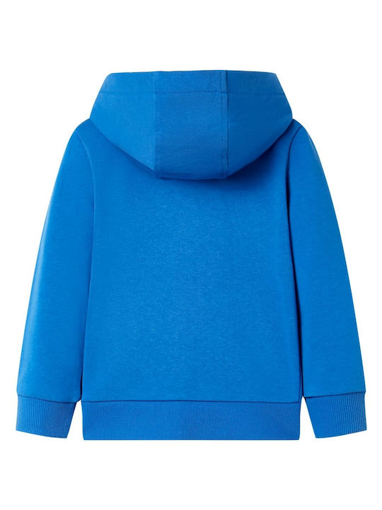 vidaXL Kids Sweatshirt Cardigan with Hood Blue