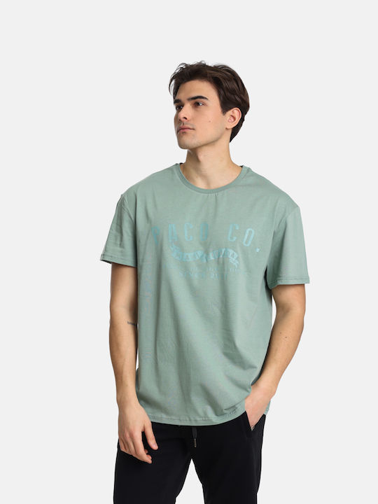 Paco & Co Men's Short Sleeve T-shirt Green