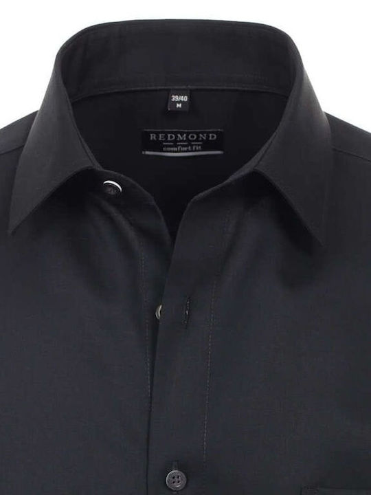 Redmond Men's Shirt Long Sleeve Cotton Black