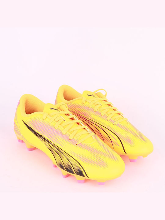 Puma Ultra Play FG/AG Χαμηλά Ποδοσφαιρικά Παπούτσια με Τάπες Πορτοκαλί