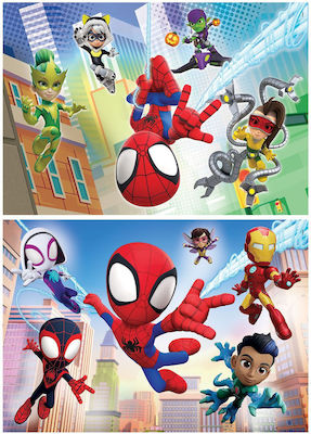 Clementoni Super Color Marvel Spidey and His Amazing Friends 2x60 pieces.