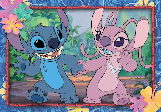 Clementoni Παιδικό Παζλ Super Color Disney Stitch 2x20 Τμχ.