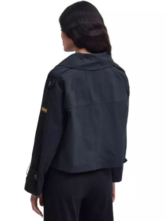 Barbour Scurt Jachetă de femei Puffer pentru iarnă Negru