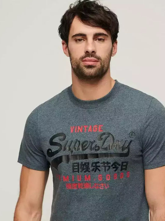 Superdry Vintage Тениска Син