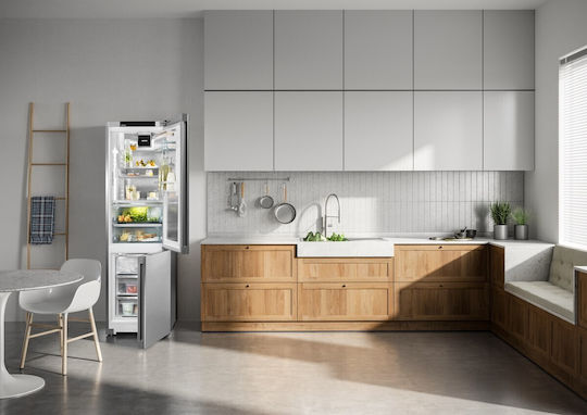 Liebherr Kühl-Gefrierkombination 363Es NoFrost H201.5xB59.7xT67.5cm. Inox Peak BioFresh