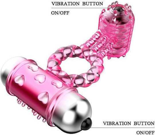 Inel dublu vibrator pentru penis 10 moduri