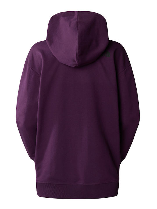 Women's Sweatshirt Jacket Hooded Purple