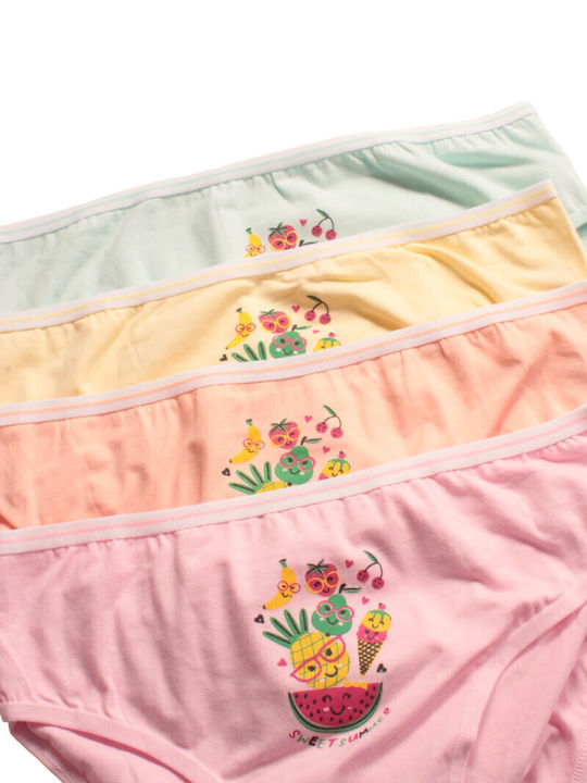 Berrak Set Kinder-Slips Multicolour 4Stück