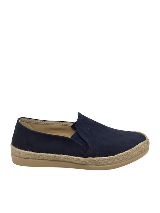 Women's Suede Espadrilles Navy Blue