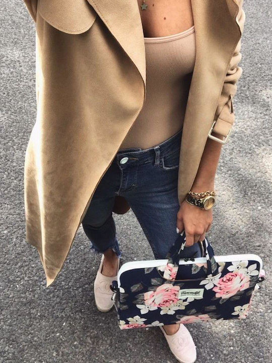 Θήκη Μεταφοράς Tech-protect Canvaslife Briefcase Sleeve Laptop 15-16 Macbook 15 Pro Μπλε Camellia