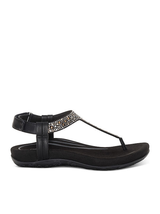 Women's Flat Sandals Anatomic in Black Color