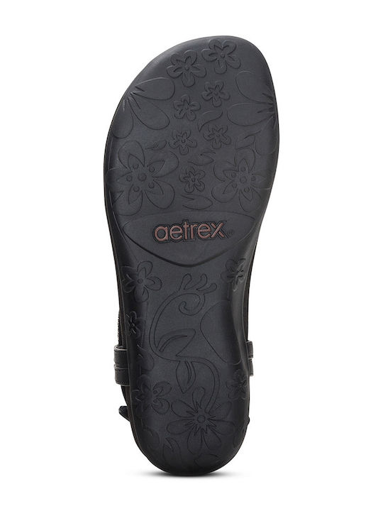 Women's Flat Sandals Anatomic in Black Color