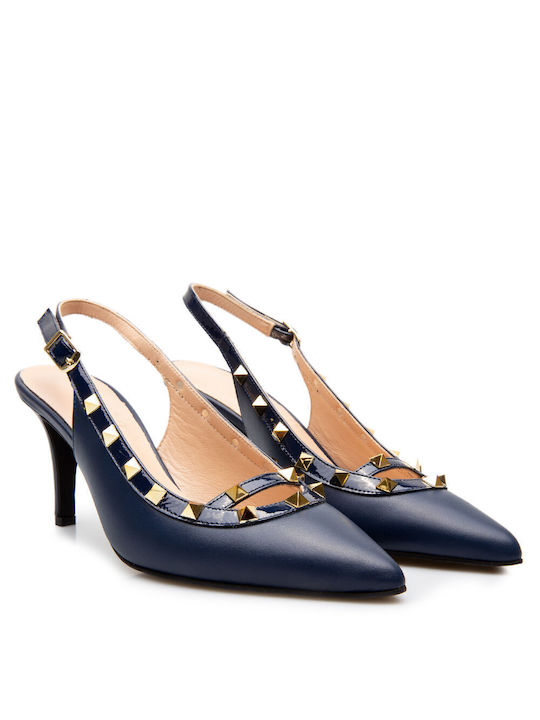 Labrini Navy Blue Heels