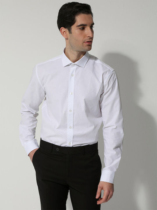Genaro Baumwolle Hemd White