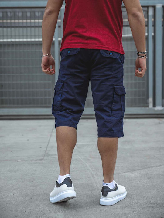 Yolofashion Men's Shorts Cargo Blue