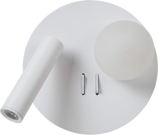 Lucide Lightning Μονό LED Θερμό Λευκό Σποτ σε Λευκό Χρώμα
