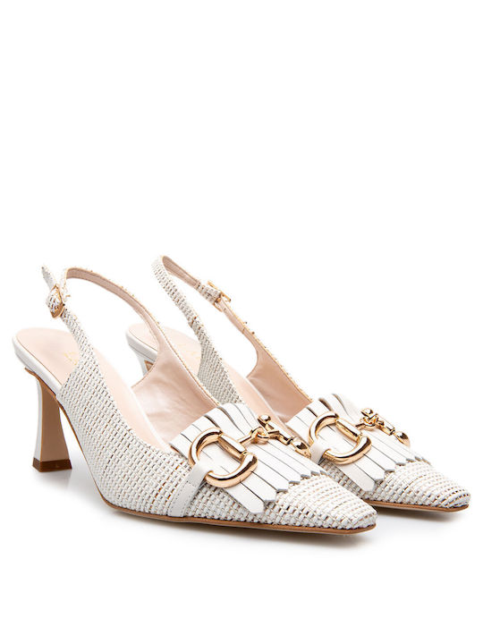 Labrini White Heels