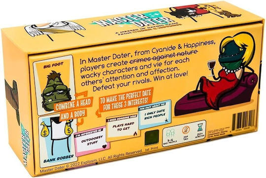 Brettspiel Master Dater Base Game für 3-6 Spieler 13+ Jahre (EN) Joking Hazard