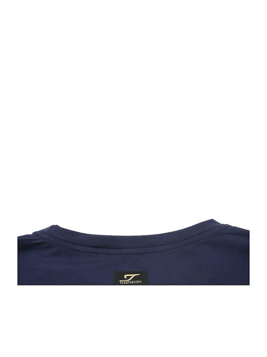 Kurzarmbluse Marineblau