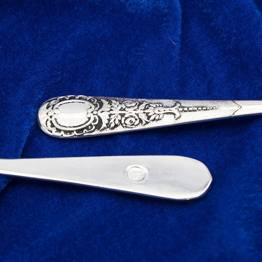 Savvas Design Set de Linguri Alimente Metalice Argintiu 15cm 5buc