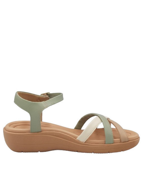 Piccadilly Women's Flat Sandals Anatomic in Green Color