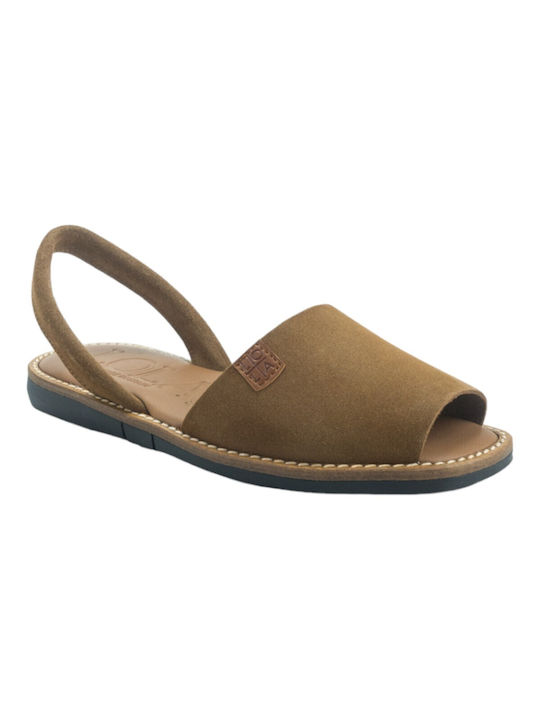 Lola Cruz Women's Flat Sandals in Brown Color