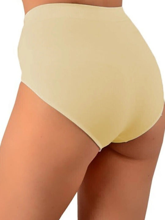 Latex Hochtaillierter Damen Slip Beige 9205mpe Beige