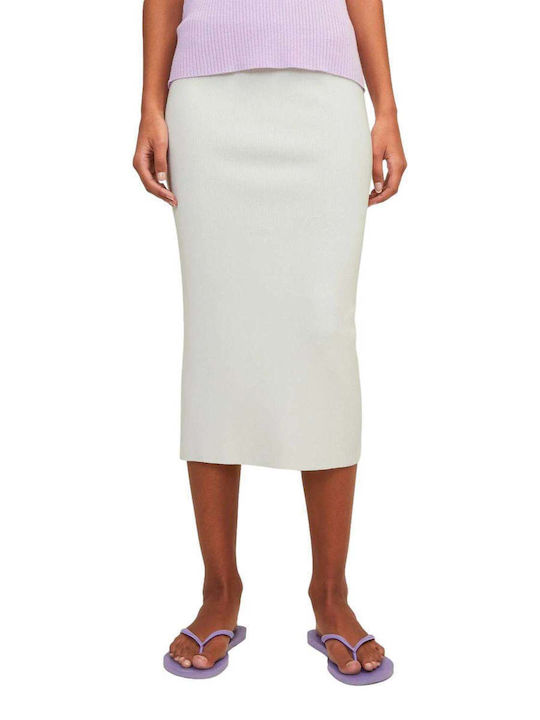 Γυναικειa Maxi Πλεκτh Φουστα Jjxx Dahlia Skirt Knit - Λευκο