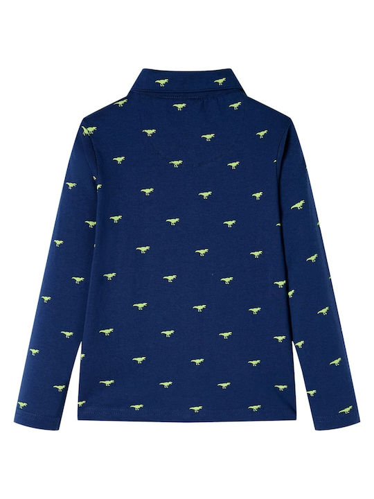 vidaXL Kids Shirt Navy Blue