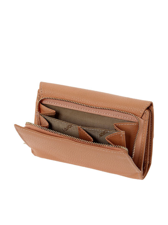 Large Leather Women's Wallet Classic with RFID Orange