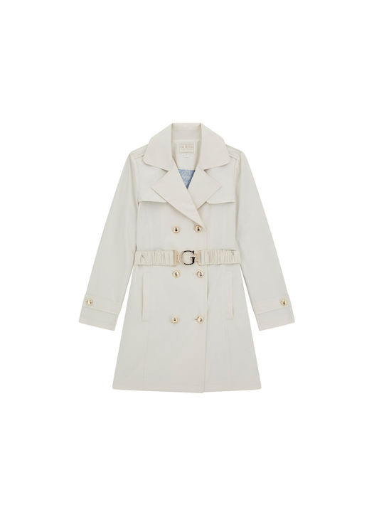 Guess Kids Trench Coat Long Beige